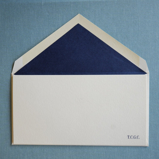 Indigo Engraved Stationery
