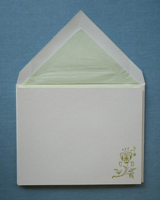 Celery Engraved Stationery