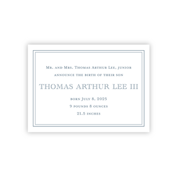 Arthur Birth Announcement