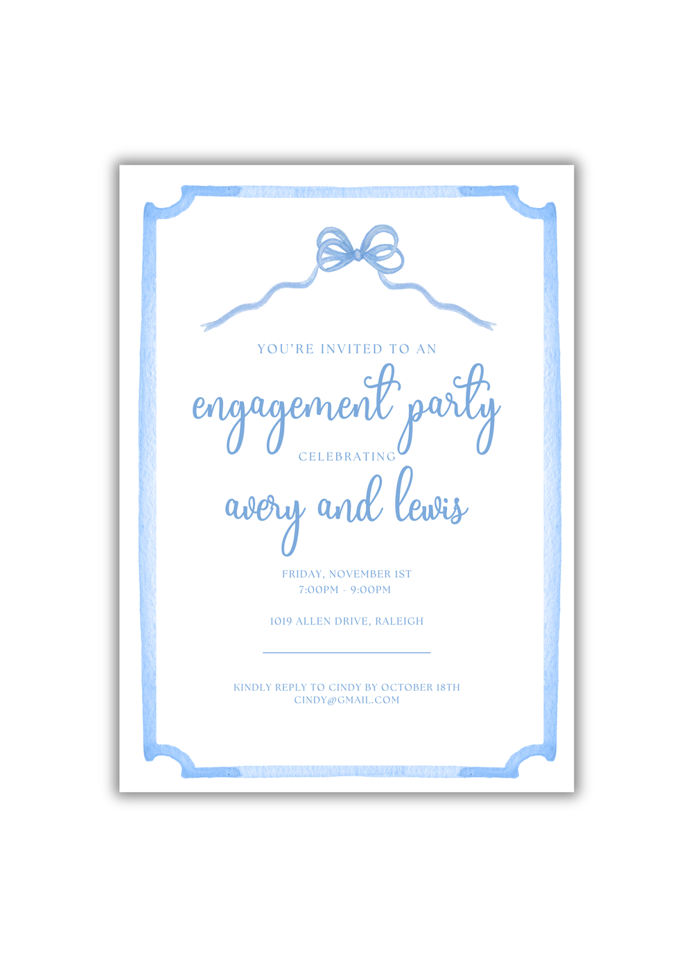 Avery Invitation – DuBose Paper