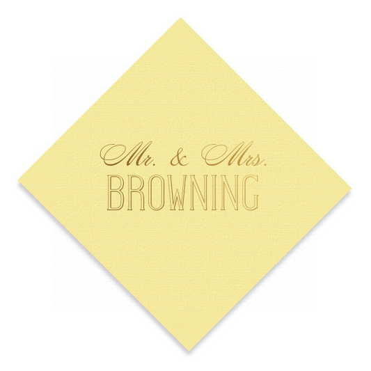 Browning Cocktail Napkin