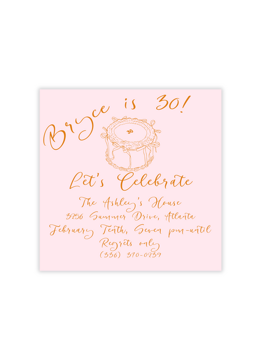 Bryce Invitation