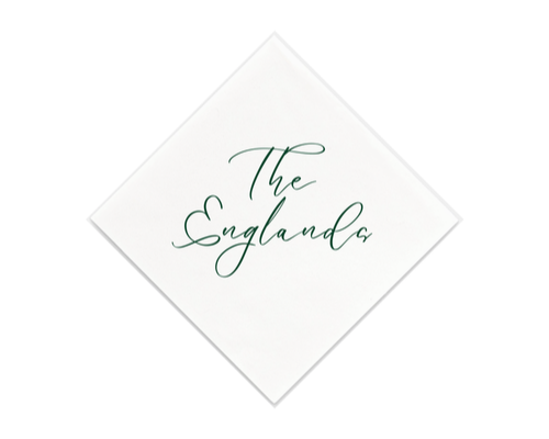 England Cocktail Napkin