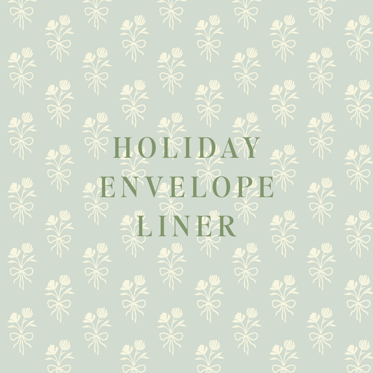 Holiday Envelope Liner
