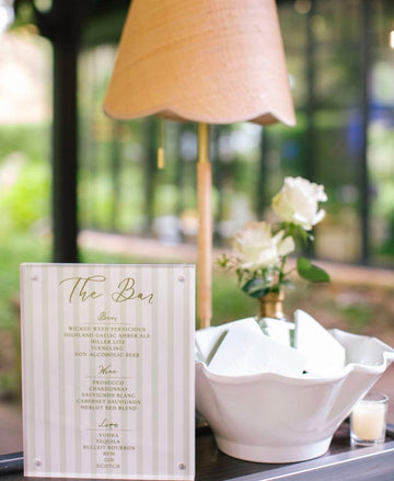 Bar Menus
