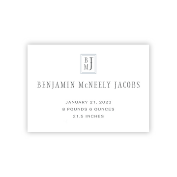 Jacobs Birth Announcement