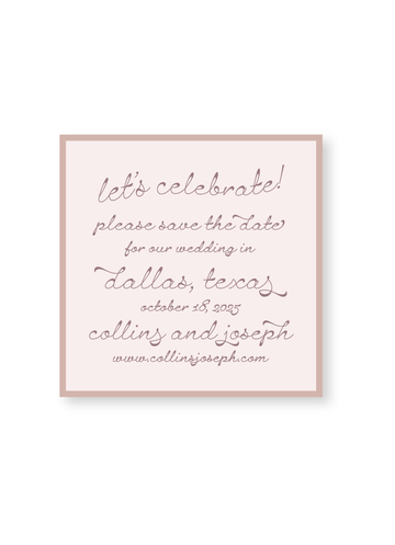 Collins Save The Date