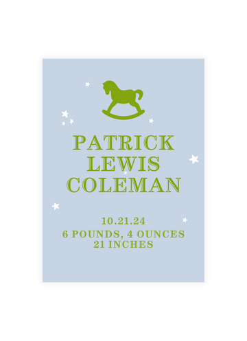 Patrick Birth Announcement