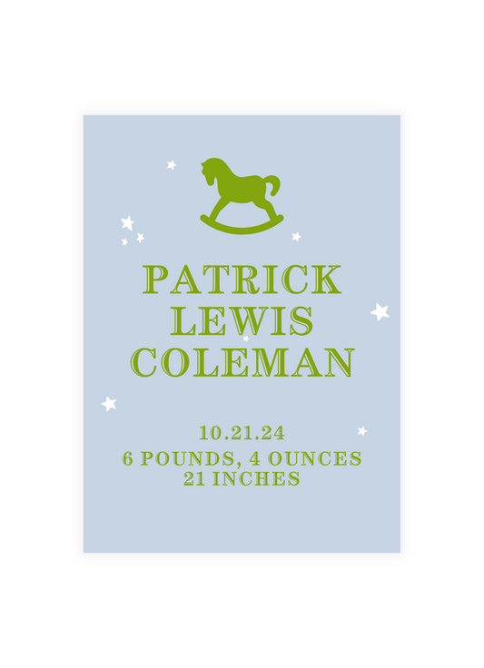 Patrick Birth Announcement