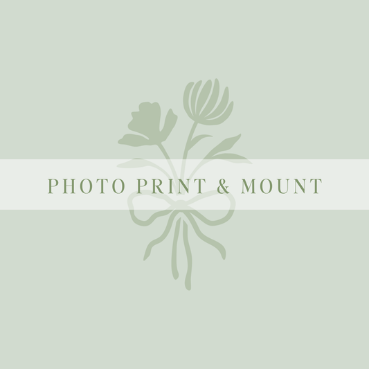 (Add-On) Photo Print & Mount