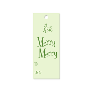 Reindeer Holiday Tag