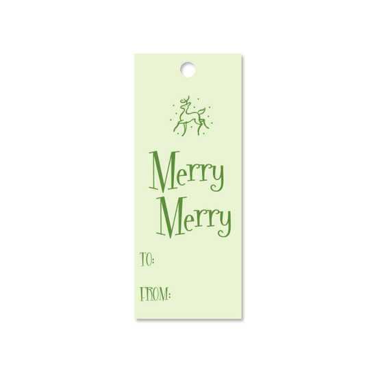 Reindeer Holiday Tag