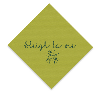 Sleigh Cocktail Napkin