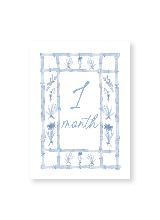 Blue Baby Milestone Cards